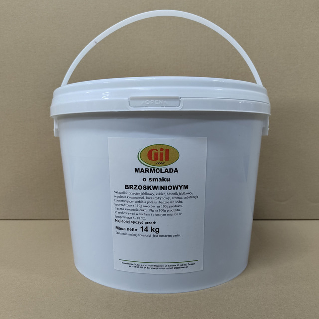 Marmolada o smaku brzoskwiniowym