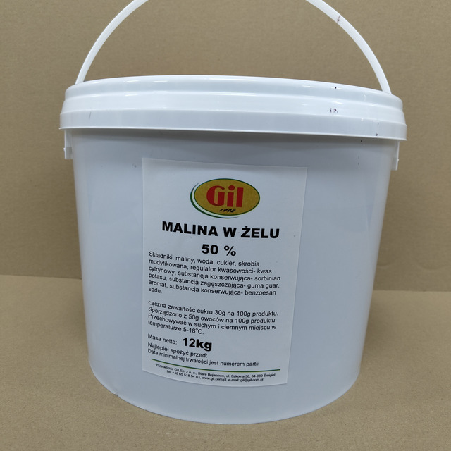 Owoc w żelu: maliny